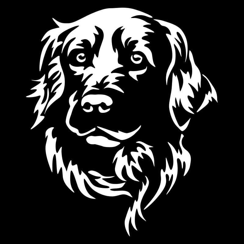 Golden Retriever Kopf "Black Edition"