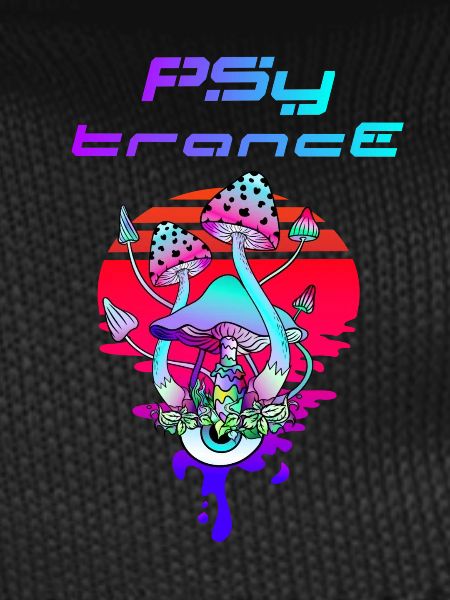 Psytrance Psychedelic Mushroom Sunset