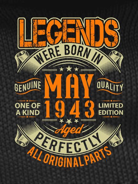 1943 May Birthday Legend