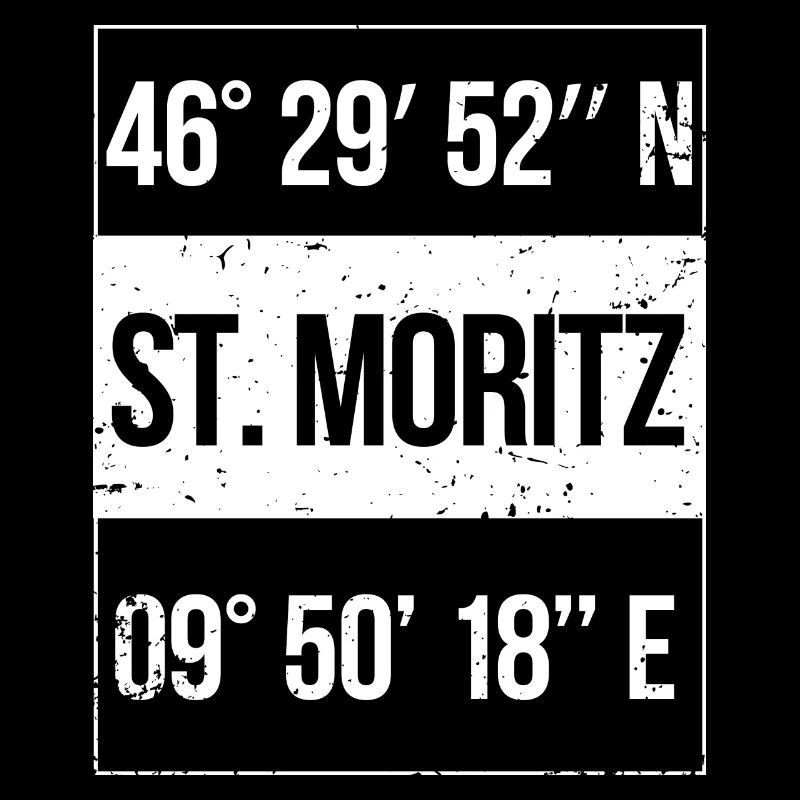 Coordinates Sankt Moritz Switzerland