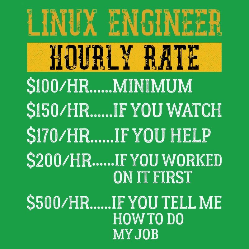 Linux Engineer Hourly Rate Mechanic Labor rate