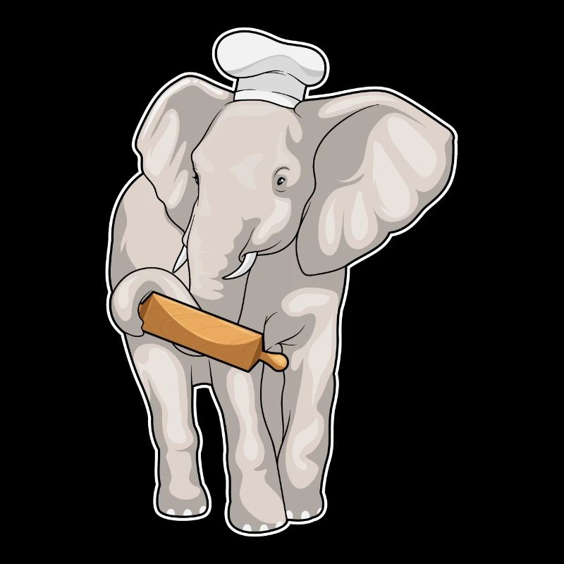 Elephant Baker Pasta Wood