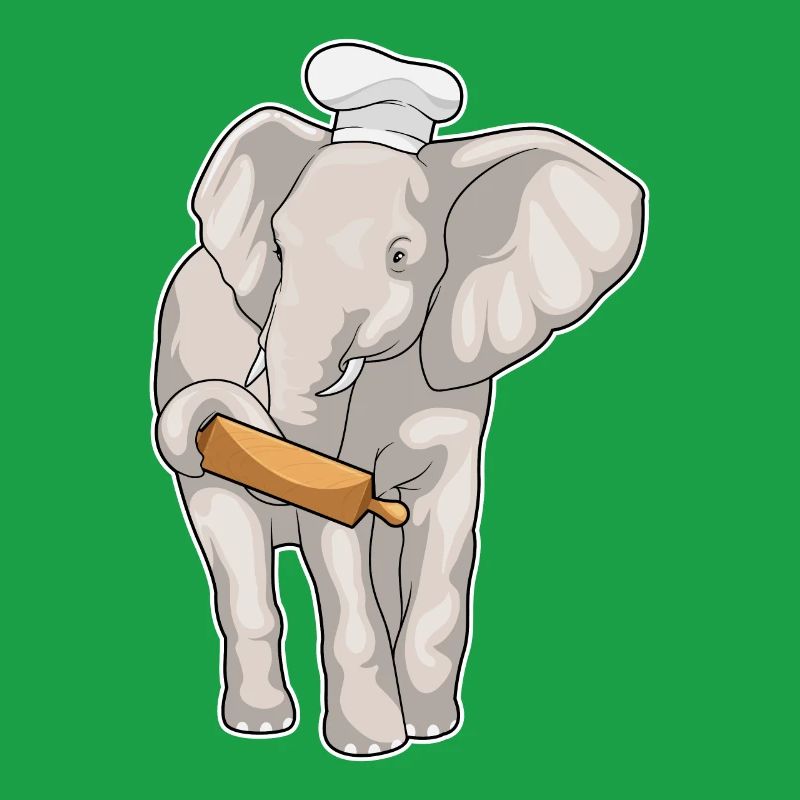 Elephant Baker Rolling Pin Baking
