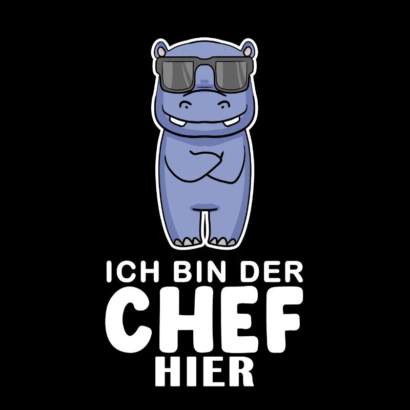 cooles Nilpferd Chef Spruch