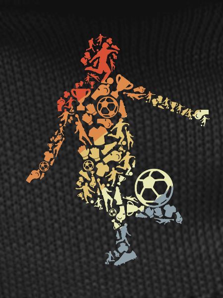Soccer player sketch