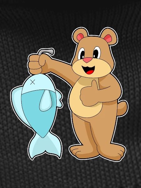 Bear Angler Fish Fishing