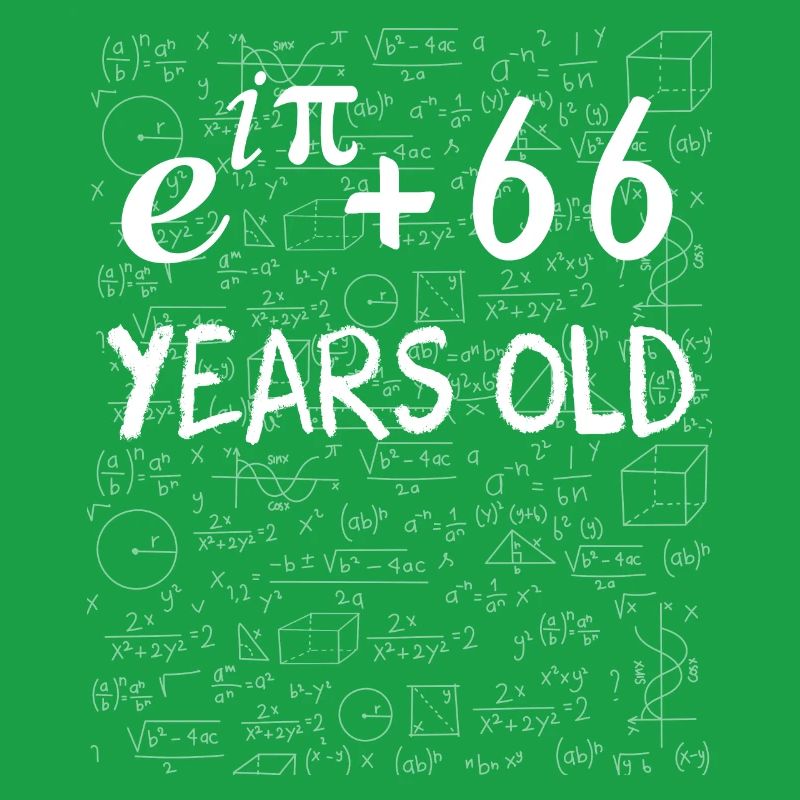 65th birthday 65 years Euler Identity math gift
