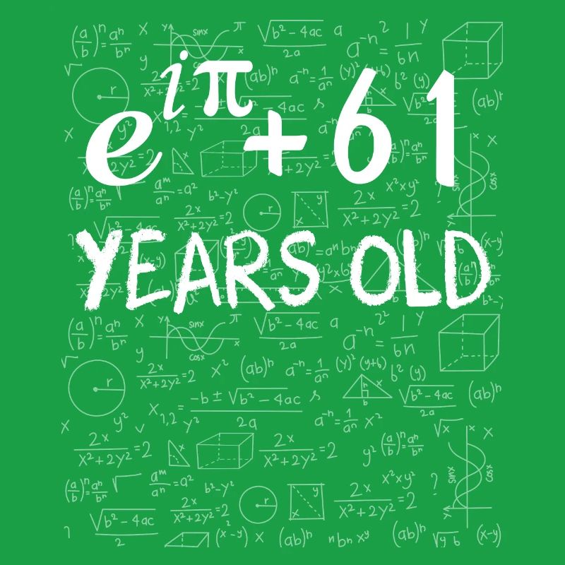 60th birthday 60 years old Euler Identity math