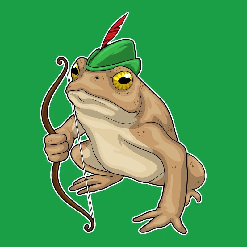 Frosch Bogenschütze Bogen