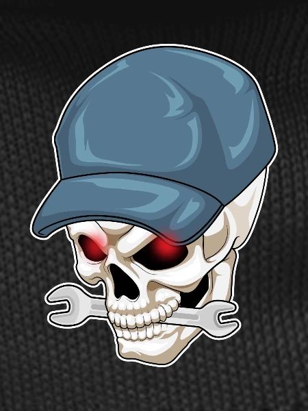 Skull Mechanic Wrench Workshop