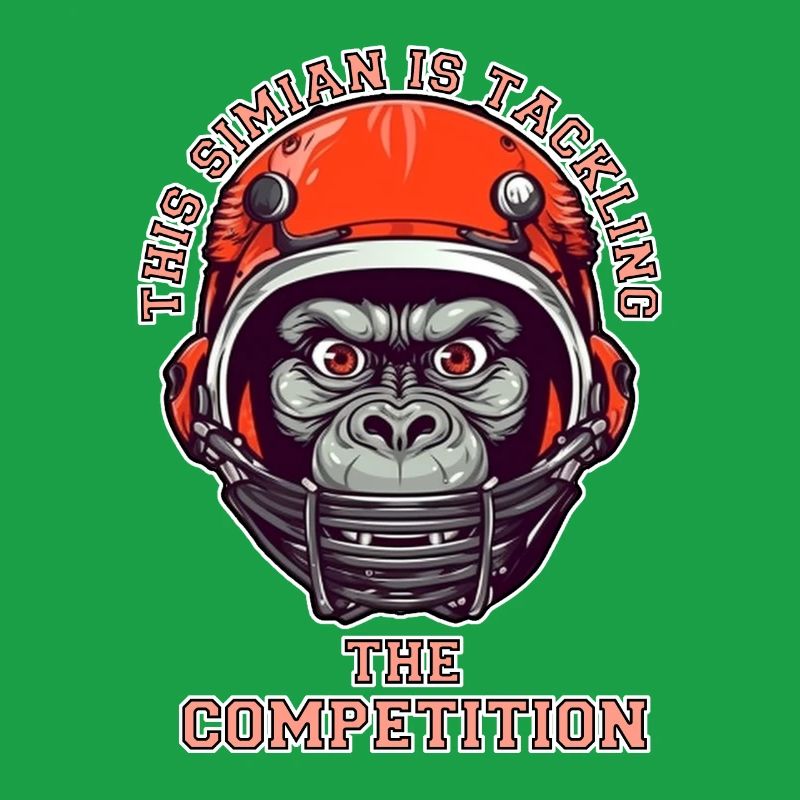 self-confident monkey accepts the challenge