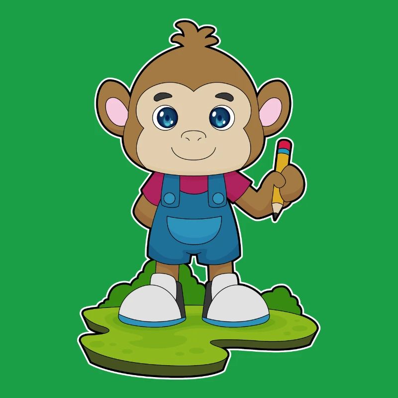 École Monkey Pencil
