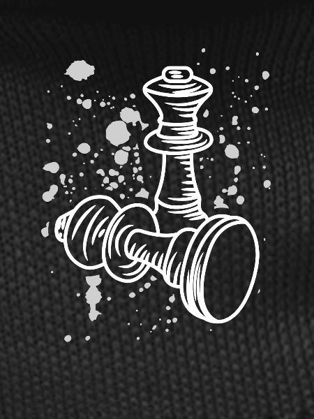 Chess pieces drawing