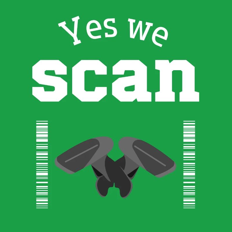 Yes we scan, Scanner, Barcode