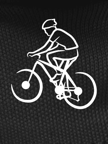 Funny mountain biker