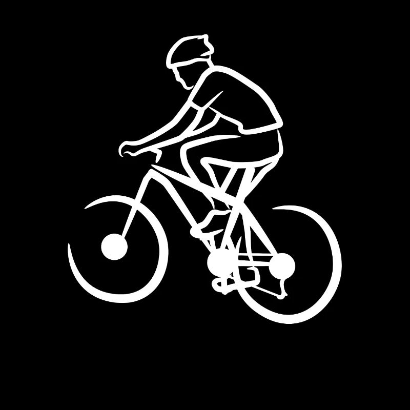Funny mountain biker