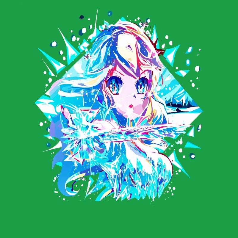 Anime Reine des neiges Princesse des glaces