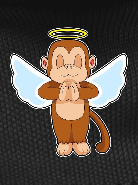 Monkey Angel Wings