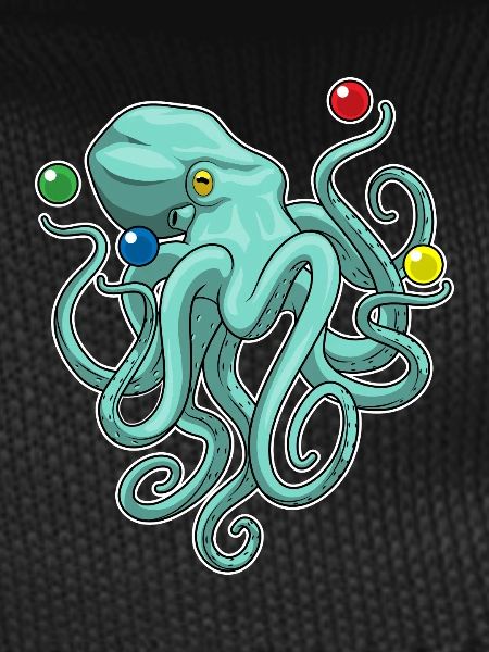 Octopus juggler juggling