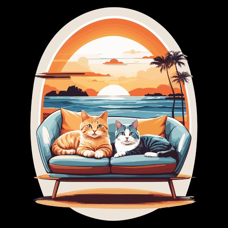 Katzen am Meer