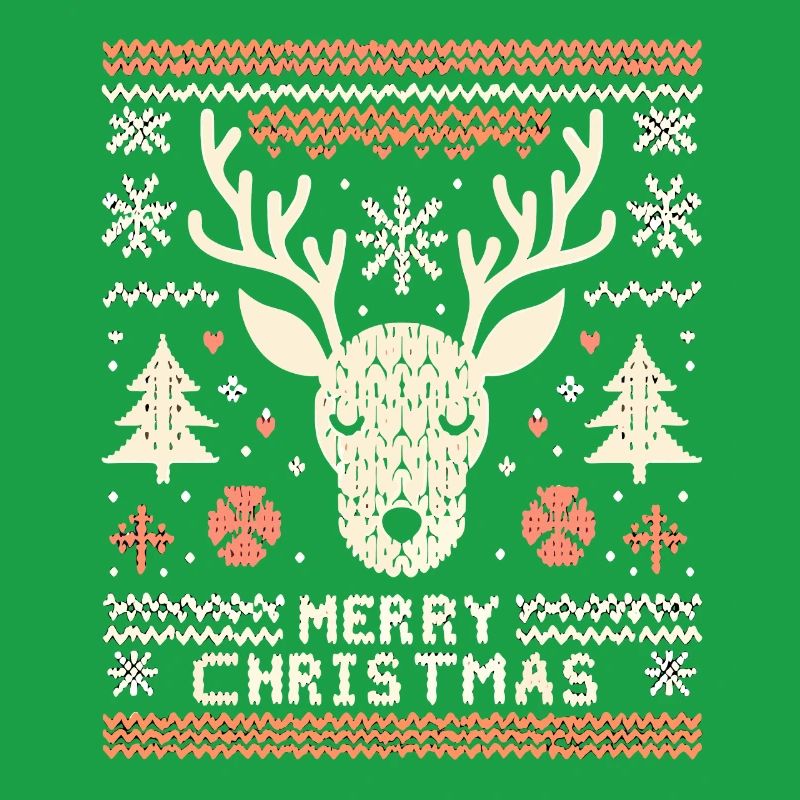 Pull de Noël moche renne