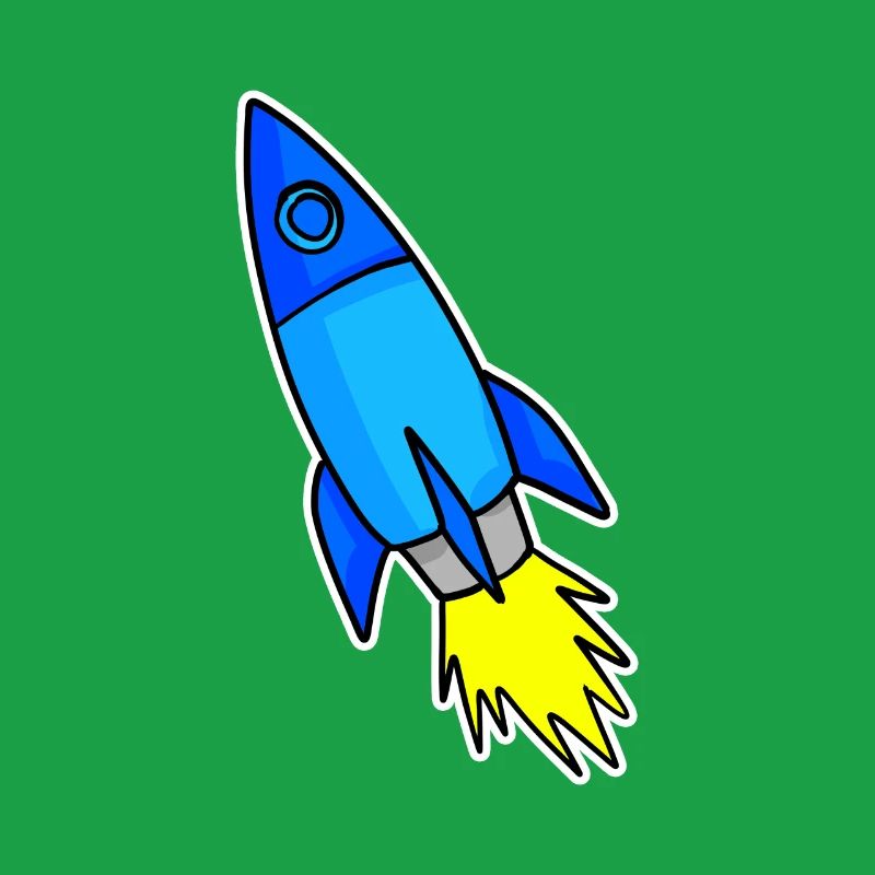 Fusée bleue