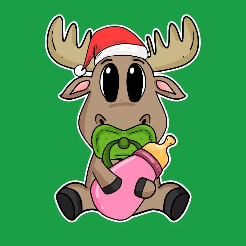 Bébé orignal Noël
