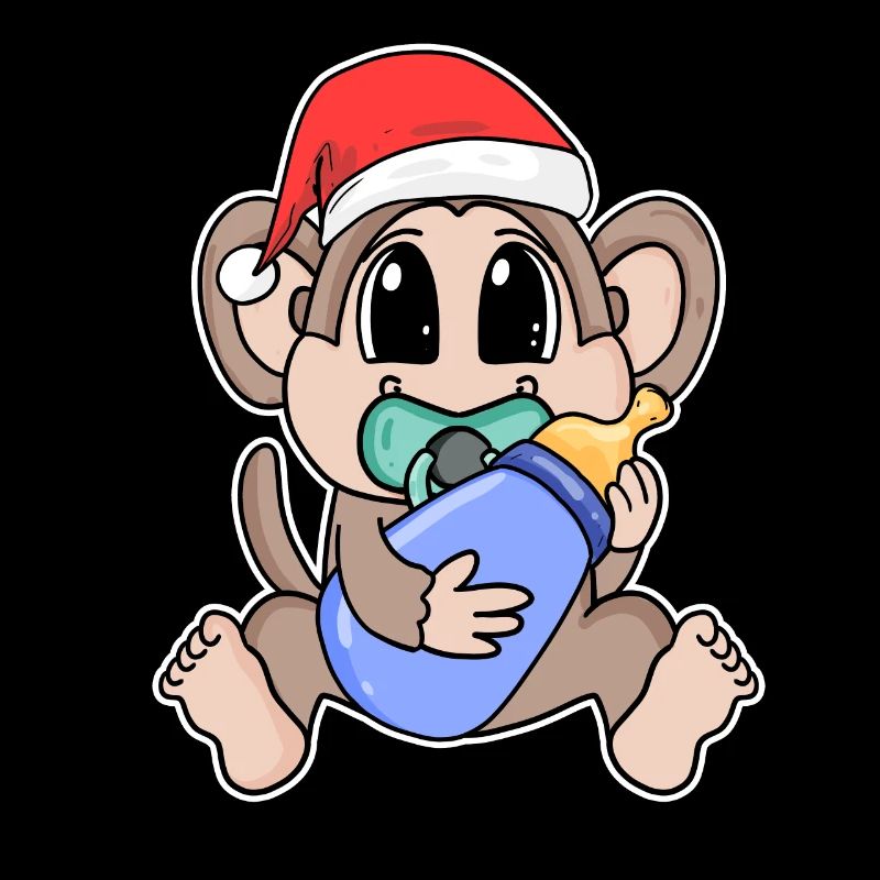Singe bébé Noël