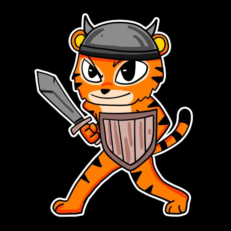 Wikinger Motiv Tiger
