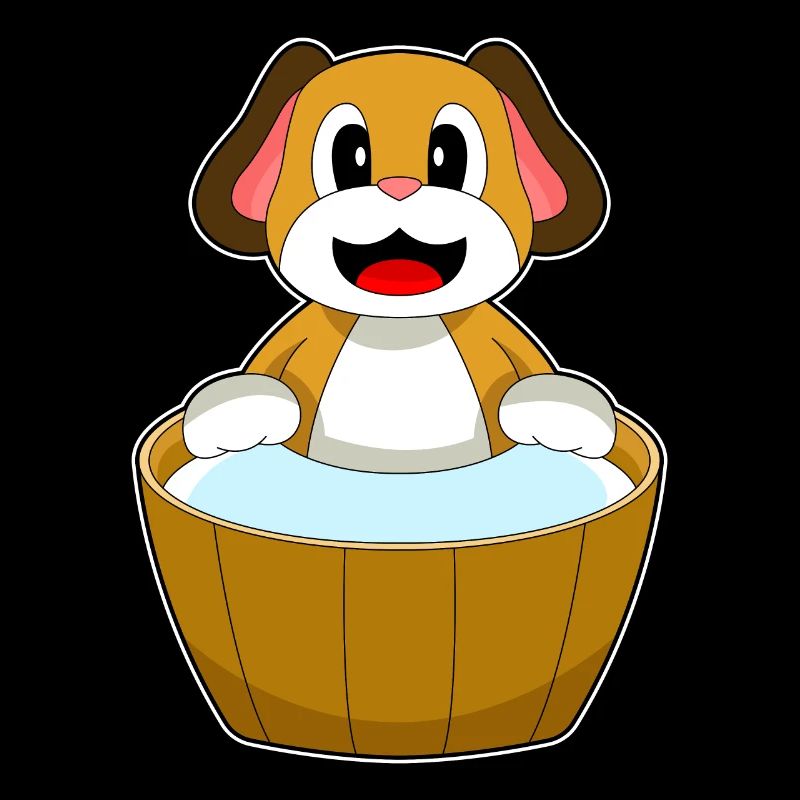 Baignoire de bain pour chien