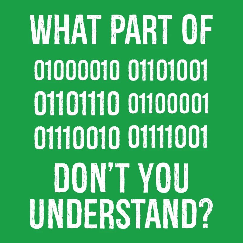 What Part of Binary Code Don't You Understand