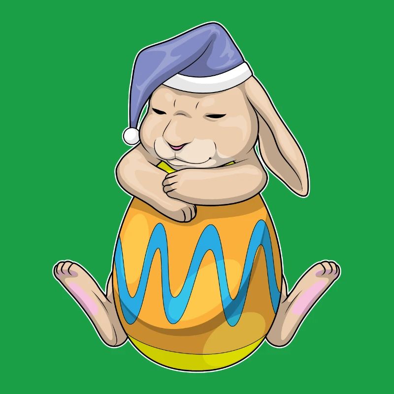 Bunny Easter Sleeping