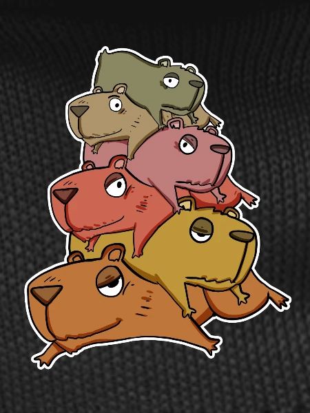 Capybara Pile of Capybara