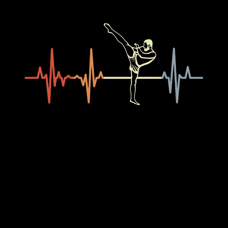 Palpitations cardiaques de kickboxeur vintage