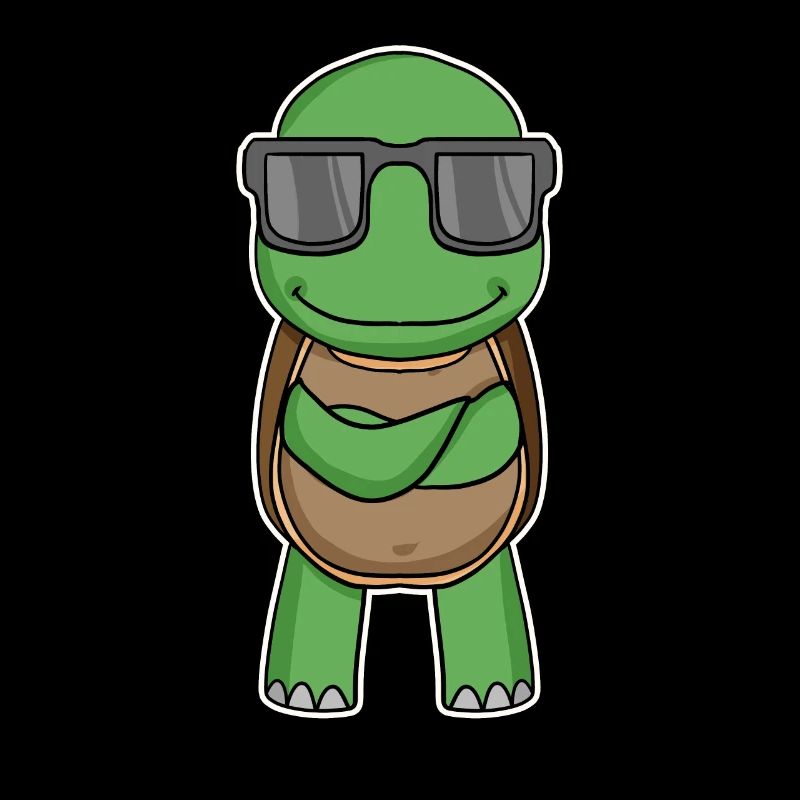 Schildkröte mit Brille