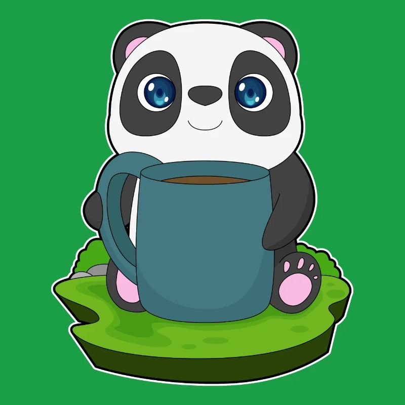 Panda Kaffee Becher