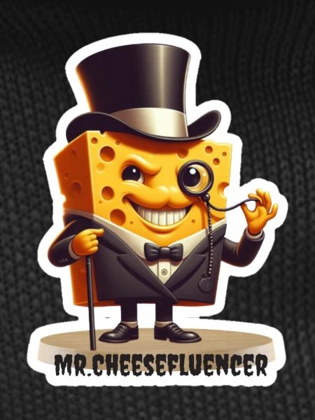 Mr Cheesefluencer Cheese Charm