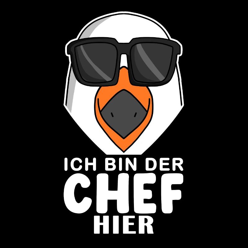 Chef Spruch mit Möwe Motiv