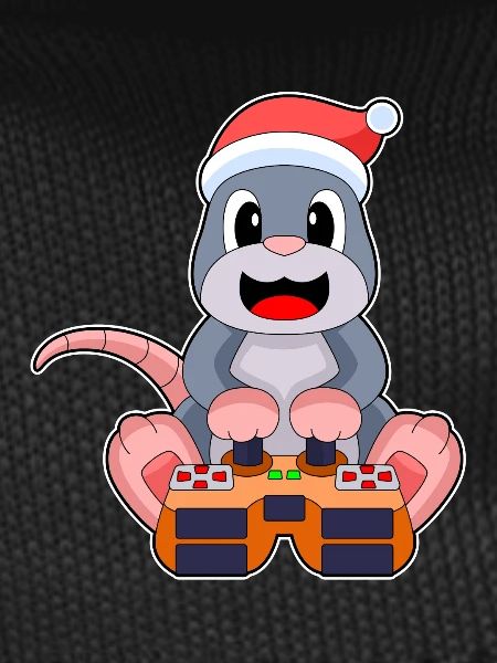 Mole Christmas Gamer