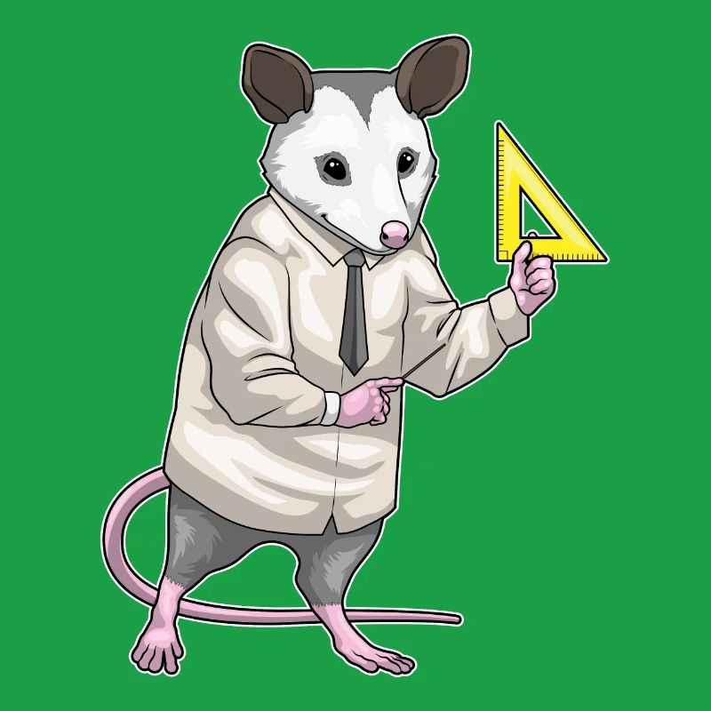 Possum, professeur de maths, école