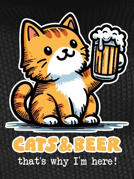 Cats and beer 2 (dark)