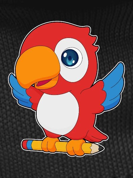 Parrot Pupil Pencil School