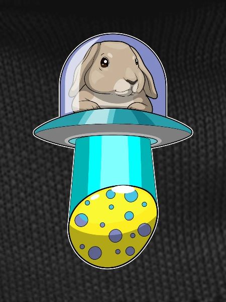 Hase Ostern Raumschiff