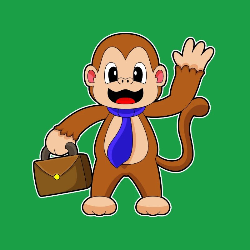 Monkey Entrepreneur Briefcase