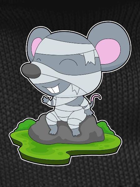 Mouse Halloween Mummy