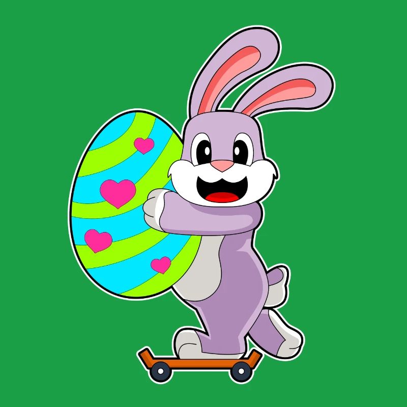 Bunny Easter Skateboard