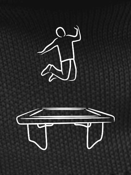 Funny trampoline jumper