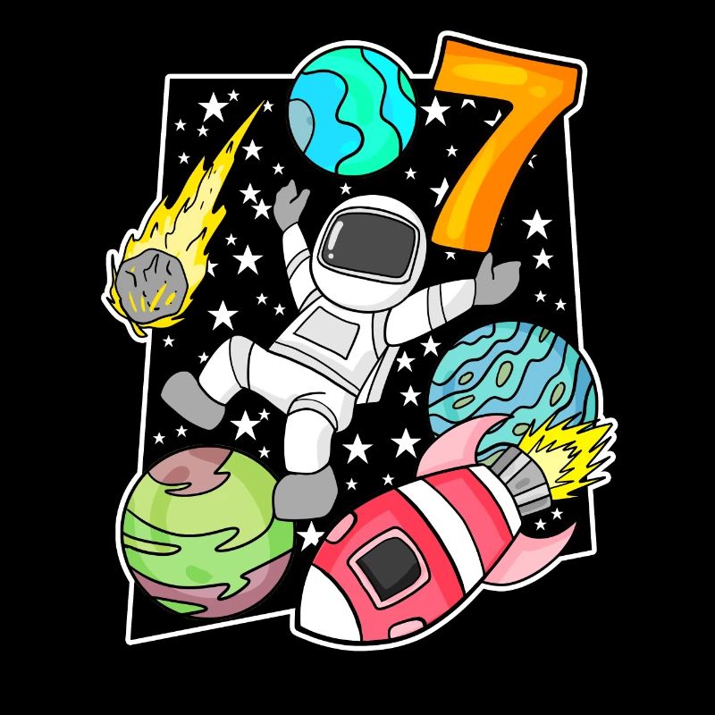 7 Garçon d’anniversaire astronaute