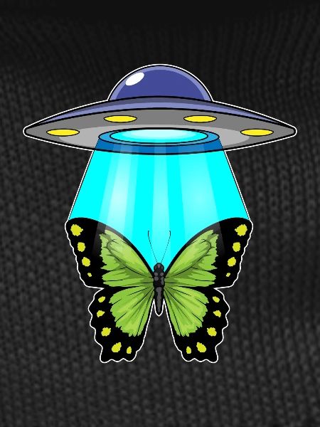 Butterfly, Spaceship, Space