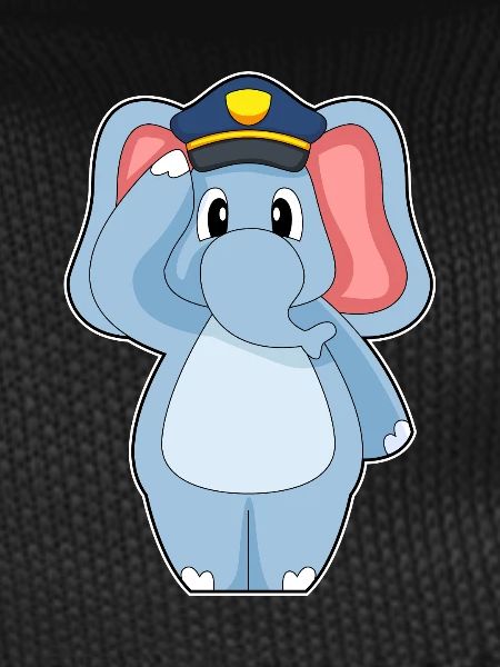 Elephant Policeman Police
